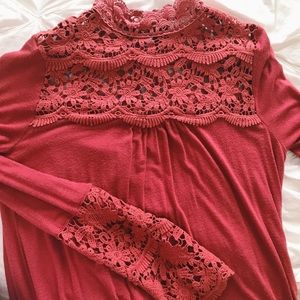 Altar’d State Red-Orange Top